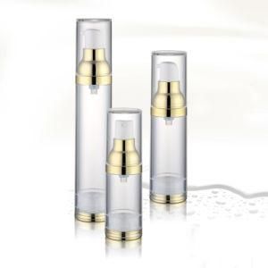 Plastic Clear Airless Bottle for Cosmetic Packaging