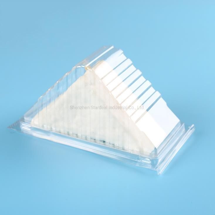 Disposable Clear Triangle Roll Packaging Cake Boxes