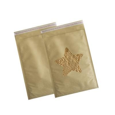 New Design Opaque Privacy Protection Packaging Cushion Recycled Envelope Honeycomb Paper Kraft Paper Mailers