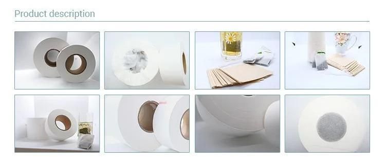 Wholesale Heat Sealable Food Grade Filter Paper Tea / Coffee Bag Filling Packing Material Filter Paper Roll for Empty Tea Bags