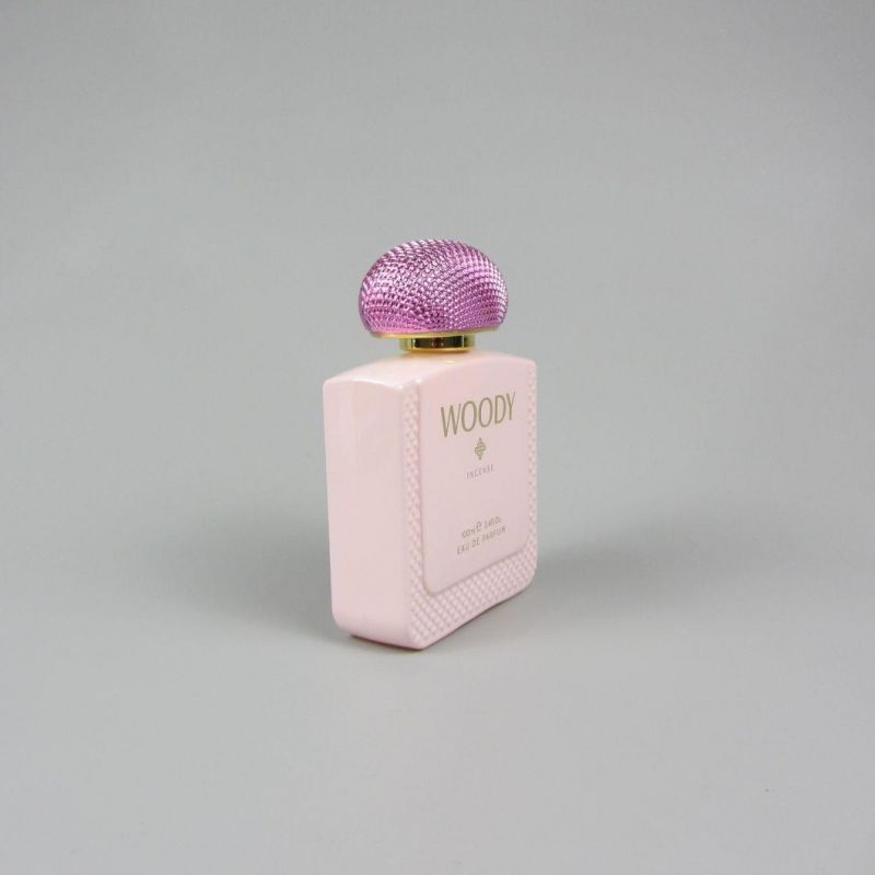 Empty Colored Spray Glass Perfume Bottle 100ml with Printing