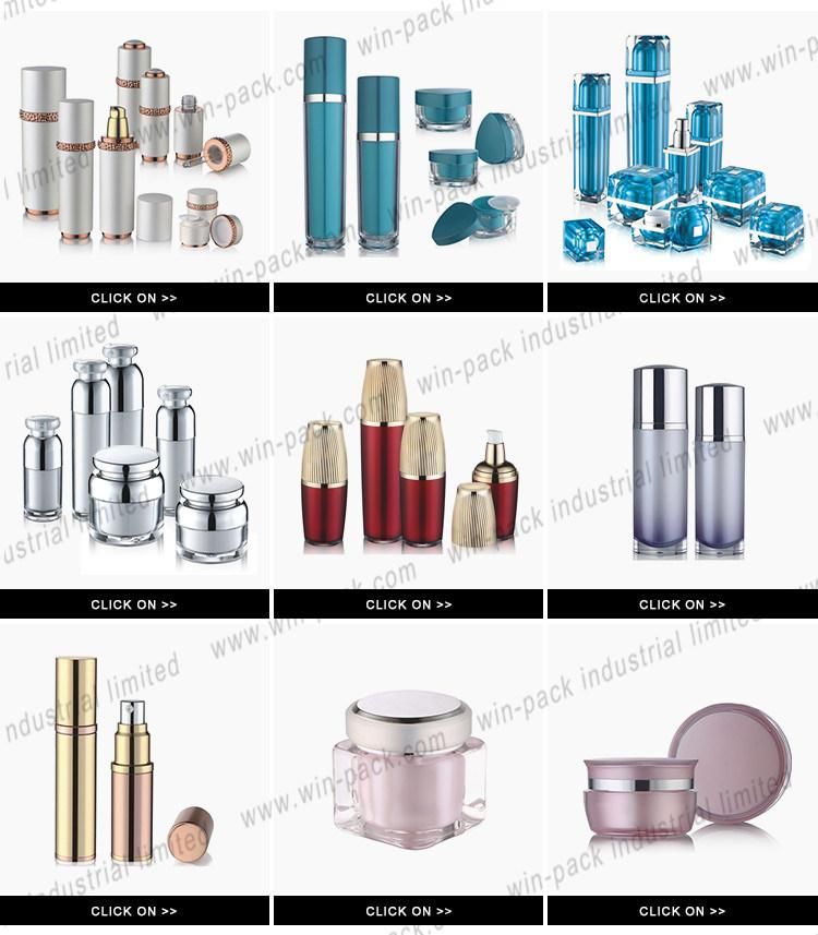 Hot Sale Beauty Empty Red Acrylic Plastic Containers Packaging Bottle 30ml 50ml 80ml 120ml