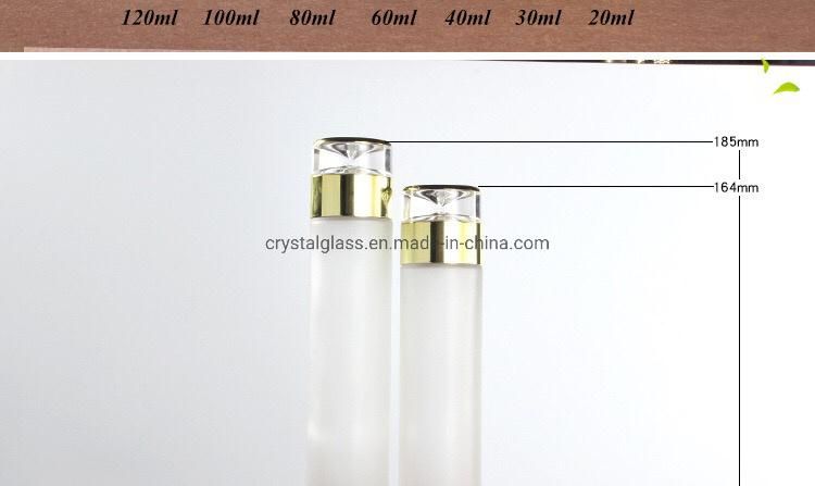 Lotion Bottle in Frosted Glass for Cosmetic Oil and Essence Use