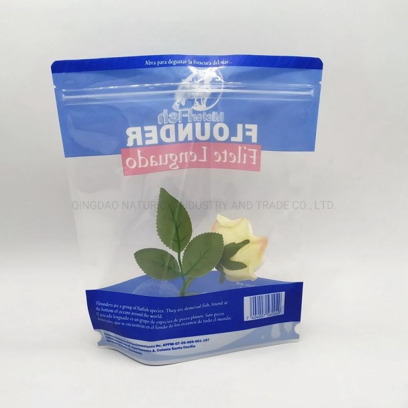 Frozen Seafood Packaging Bag Stand up Bag for Shrimp and Fish