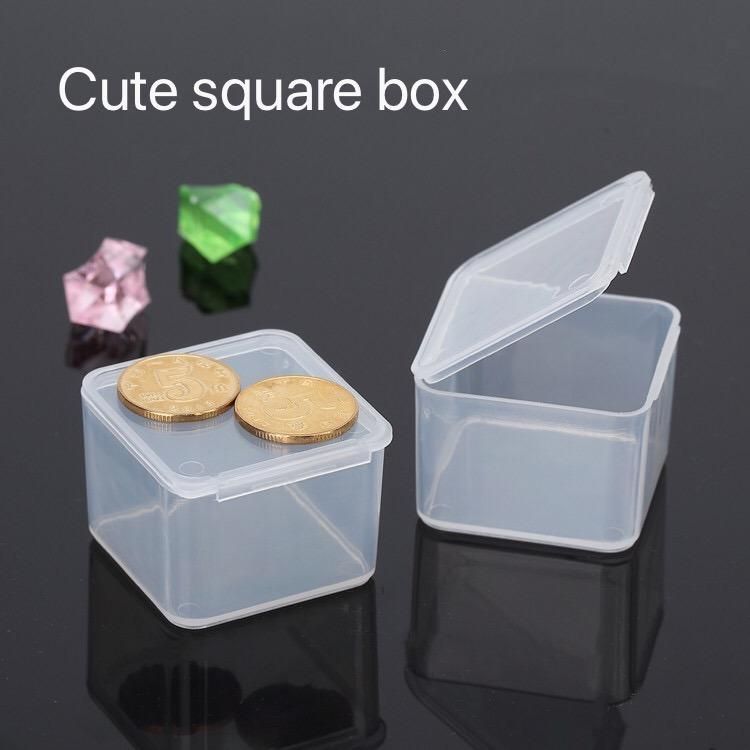 Small Square Plastic Container with Lid