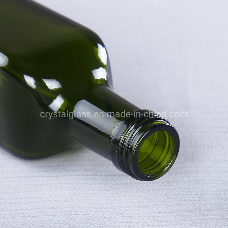 100ml 250ml 500ml 750ml 1000ml Amber and Green Olive Oil Vinegar Cruet Glass Bottle for Olive Oil