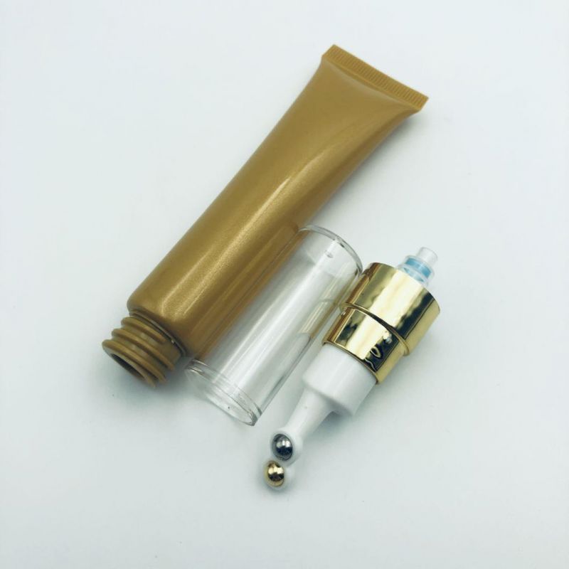 Cosmetic Tubes with Removable 2 Stainless Steel Roller Ball Applicator