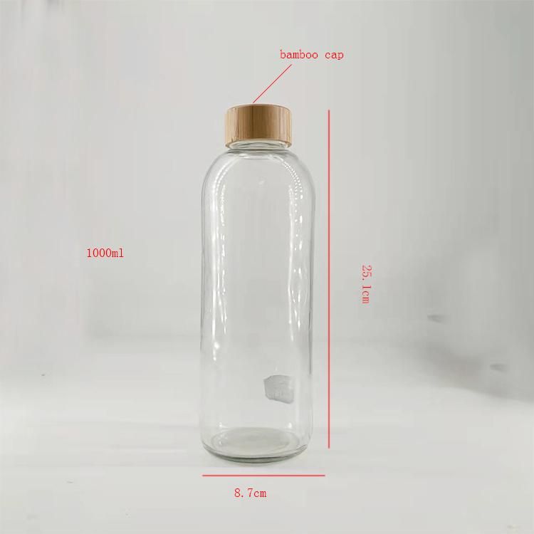 Eco Friendly Clear Reusable 500ml 750ml 1000ml 1L Drinking Water Bottle