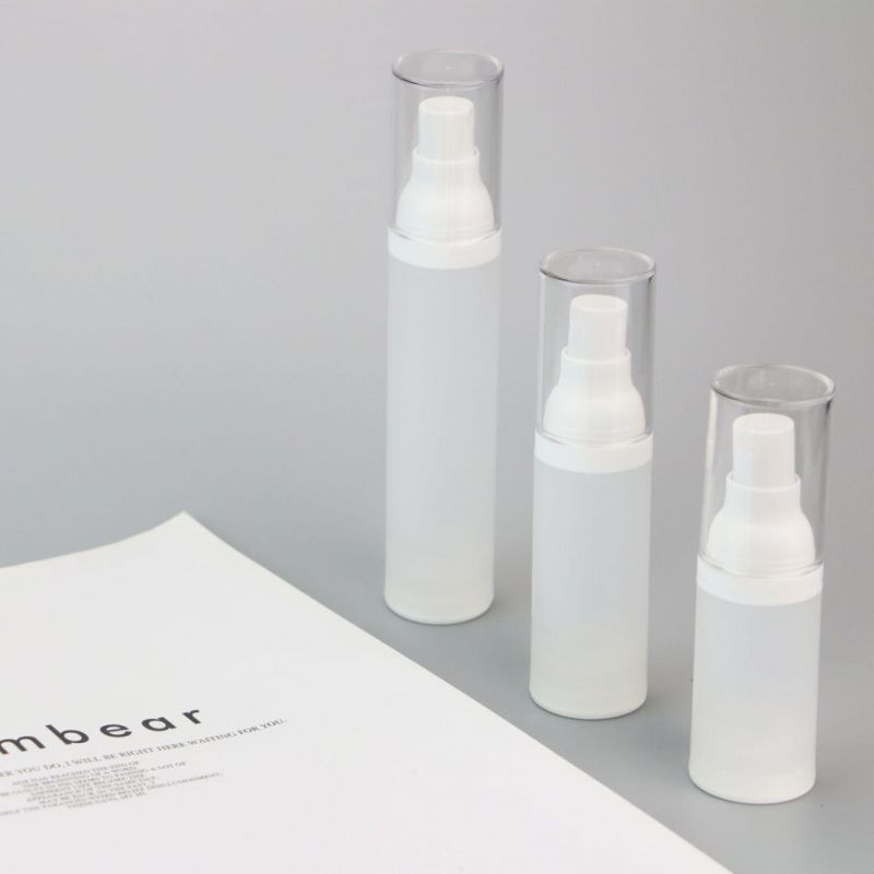 30ml 50ml Frosted Desktop Airless Bottle PP Emulsion Bottle Spray Fine Mist Table Bottle by Kinpack