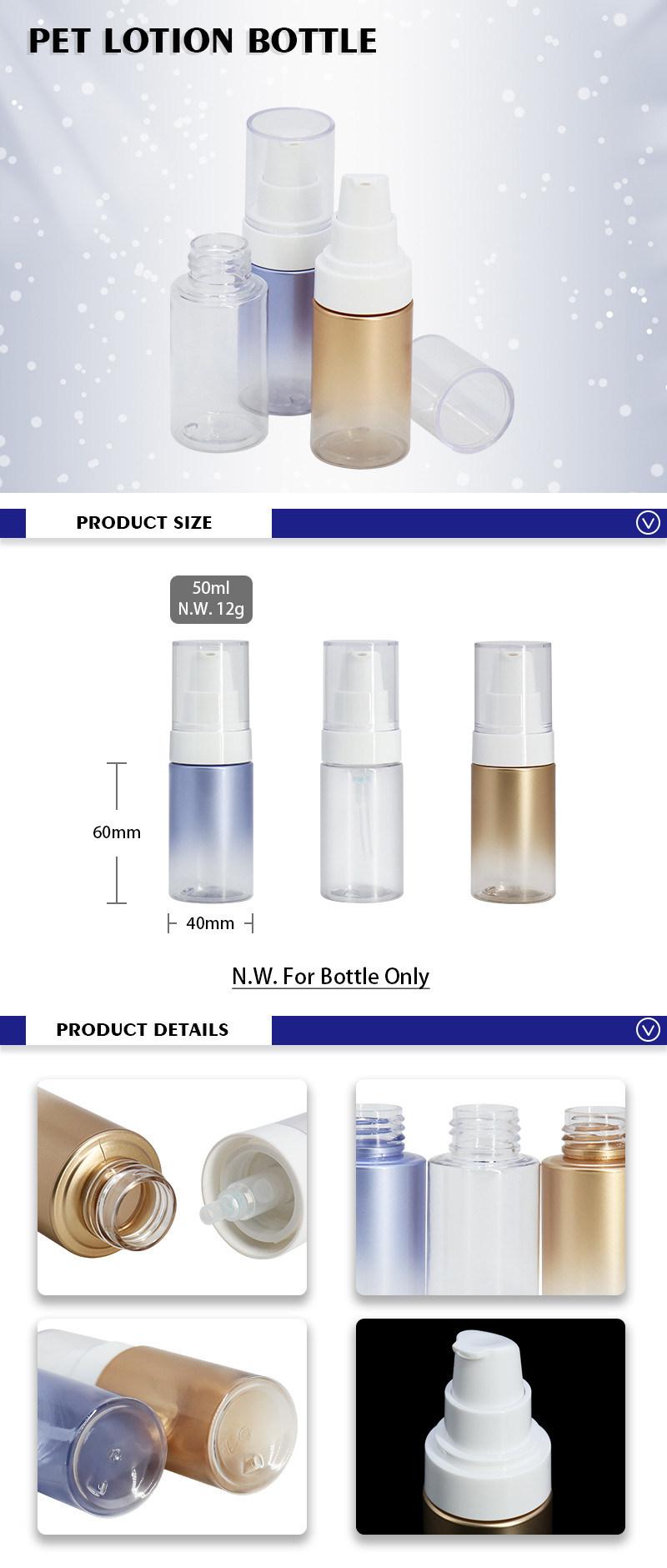 Pretty Customized Bottle for Tonner Empty Lotion Bottles 50ml