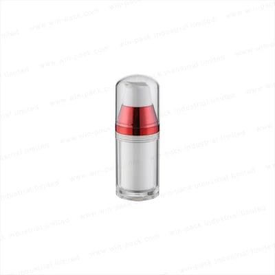 Winpack Wholesale Bottle Cosmetic Plastic Lotion Bottles Wholesale Red Shiny Collar with High Quality Pump