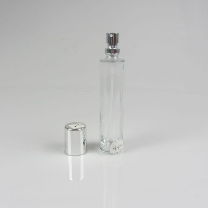 30ml Round Empty Clear Glass Perfume Bottle with Pump Spray