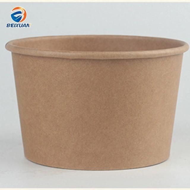 Disposable Custom Made Kraft Paper Salad Bowl