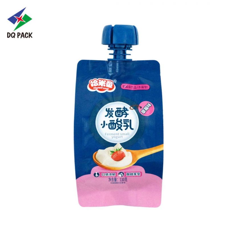 Shock Resistance Stand up Pouch with Spout Customized Yogurt Jelly Bag Company China Food Pouch Fruit Packaging Bag Fruit Juice Packaging Packaging Bags