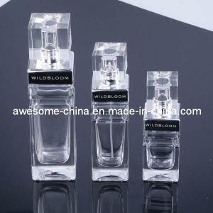Classic Square Clear Glass Bottle