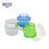 Hot Selling Transparent Blue Green 50ml Pet Plastic Jars for Cream