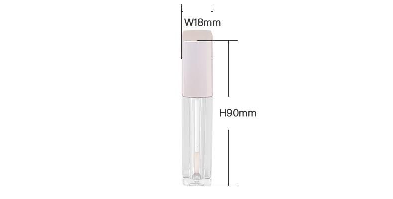 Hot Sale Bulk Price 2.8ml Empty Custom Empty Lip Gloss Tubes Clear Plastic Lip Gloss Packaging Custom Top Lip Gloss Tubes with Silver Wands