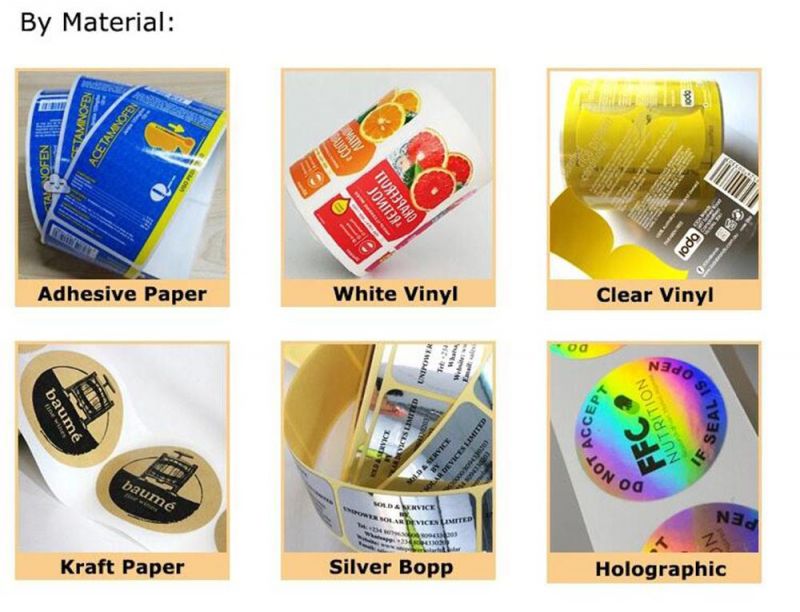 Custom Label Waterproof Vinyl Self Adhesive Logo Sticker Label, Roll Printing Adhesive Product Design Printing Labels Stickers