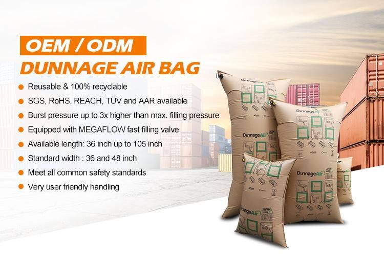 Promotional Various Durable Clear Dunnage Bags 100*150cm