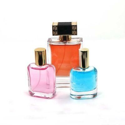 Clear Luxury Perfume Glass Square Bottle of Perfume Bottle 30ml 50ml 100ml Cosmetic Packaging