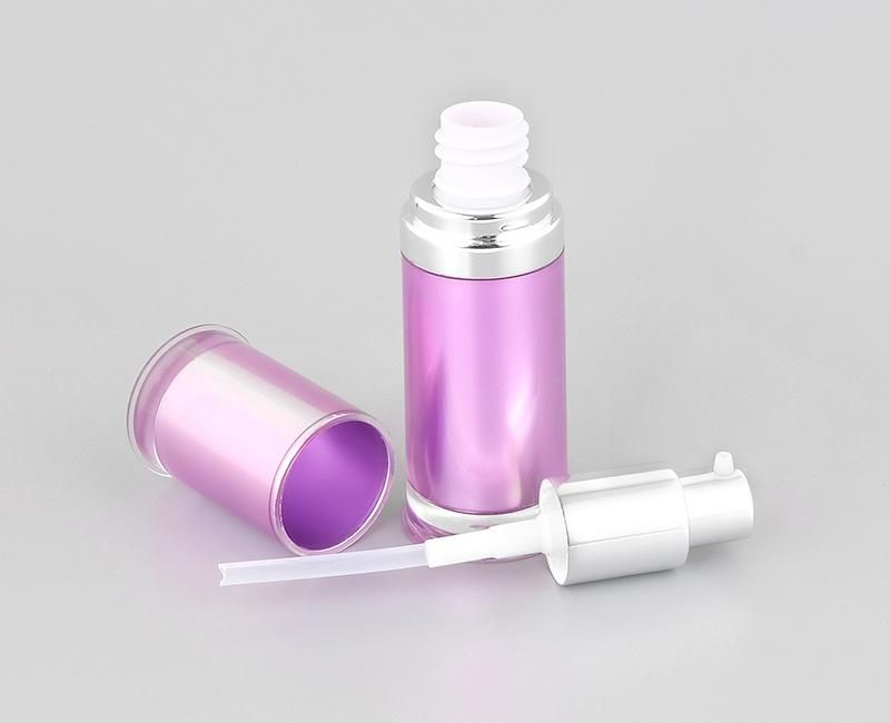 Popular Unique 20ml Plastic Acrylic Lotion Bottles Pump Face Cream Bottle for Cosmetic Packaging