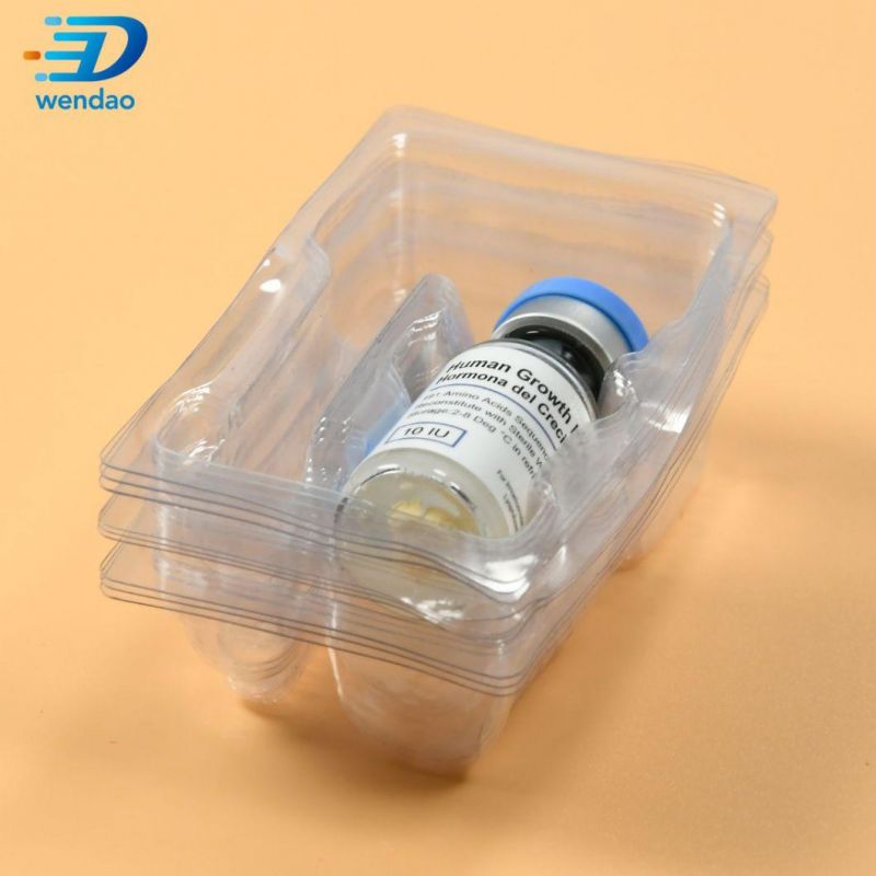 Custom White Color Blister Plastic 2ml 5ml 10ml Ampoule Vial Packaging Tray