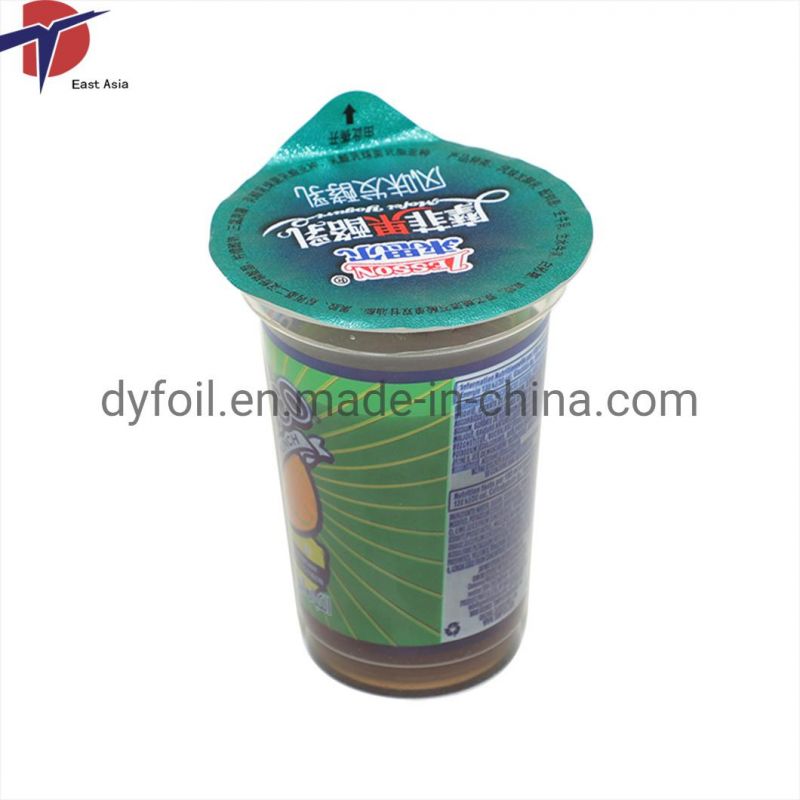 Die Cut Printed Embossed Aluminum Foil Heat Seal Lids