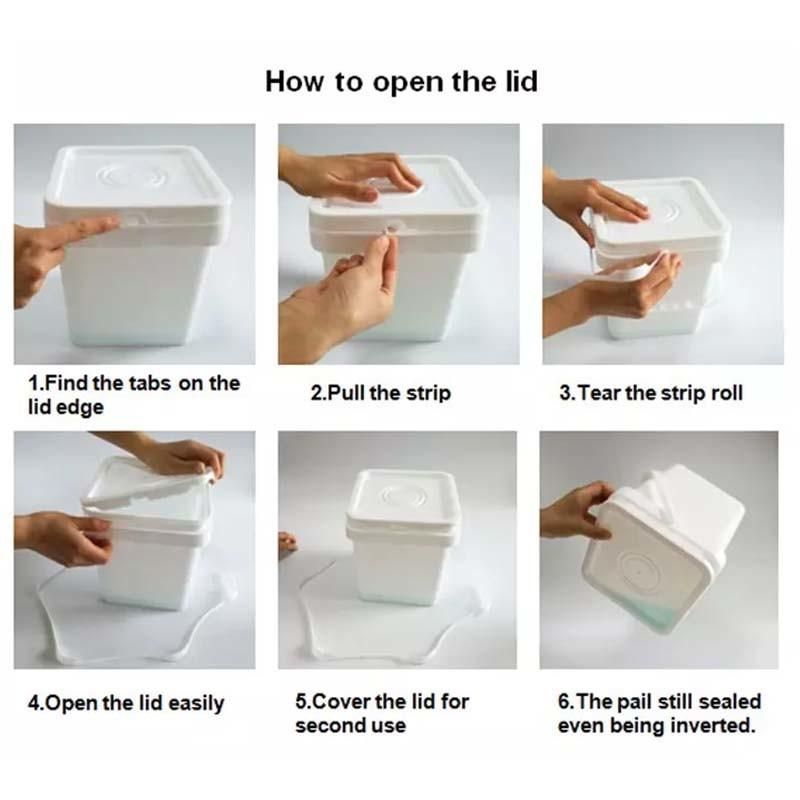 2 L Plastic Square Container for Packaging Capsule