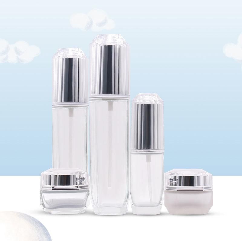 100ml 50ml 40ml 20ml Factory Price Luxury Cosmetic Skincare Packaging Glass Cream Bottle