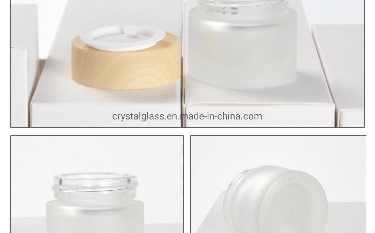 30g 50g Wood Cream Jars Cosmetic Packaging