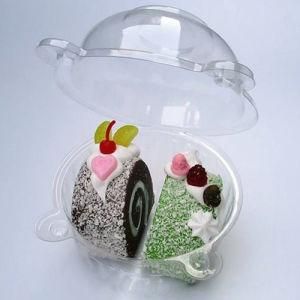 Clear Plastic Food Grade Donuts Humburger Fruit Cake Box with Lid