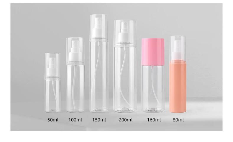 100ml Logo Printed Spray Bottles with Full Over Cap