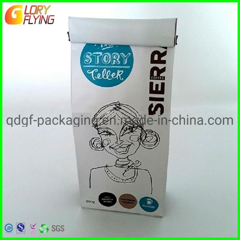 Plastic Bag with Ziplock Coffee Bag Tin Tie Coffee Packaging with Valve