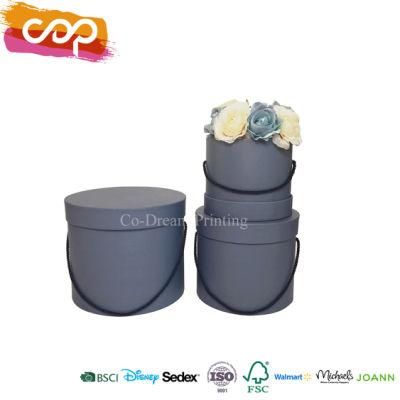 Flower Round Cardboard Packaging Box