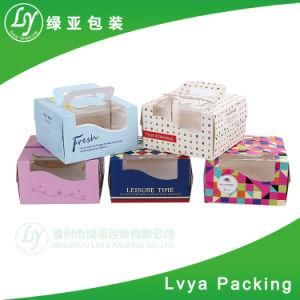 2017 Food Grade Corrugate Paper Cake Box with Window