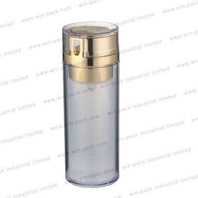 Custom Acrylic Round Airless Lotion Pump Bottle 15ml 30ml 40ml 50ml 100ml