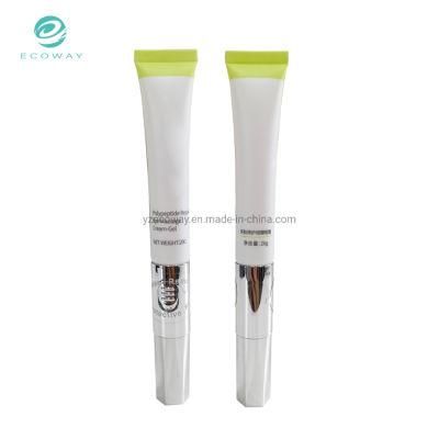 Custom 20g Electroplated Ceramic Head Shaped Flap Cover Eye Cream Tube