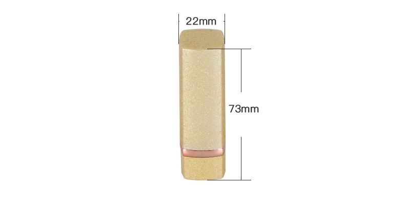 Fancy Cosmetic Empty Gold Lipstick Container Lipstick Packaging Tube Cosmetic Plastic Lipstick Tube