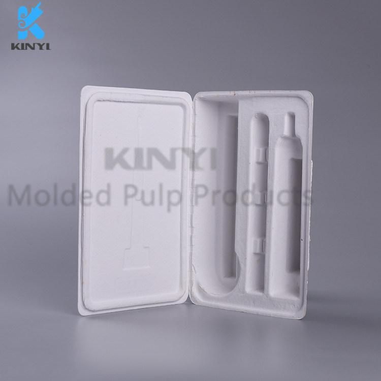 Bagasse Pulp Molded Biodegradable Packaging Box for Electric Toothbrush