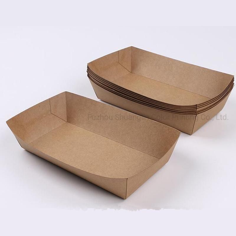 Food Tray Hot Dog French Fries Plates Dishes Food Packaging Box