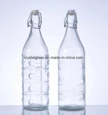 Custom Made Painting Colored Glass Airtight Beverage Bottles