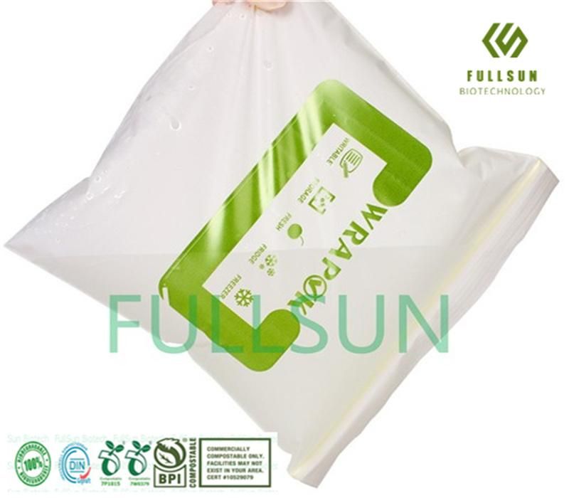 Biodegradable Food Packaging Bag Custom Zipper Printed Compostable Plastic Bag