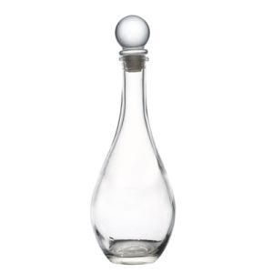 500ml Customized Chinese Wine Bottles Slim Neck Fancy Design Glass Liquor Bottles for Wine Champagne with Round Lids