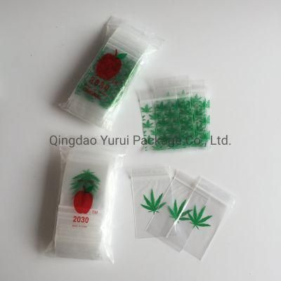 Wholesale Transparent Zip Locked Polybag Resealable Plastic Bag Grip Seal Mini Apple Baggies