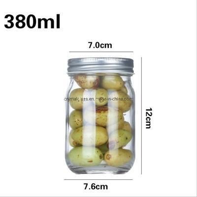 China 150ml 250ml 380ml 500ml 750ml 1000ml Glass Mason Cup for Fruit and Salad