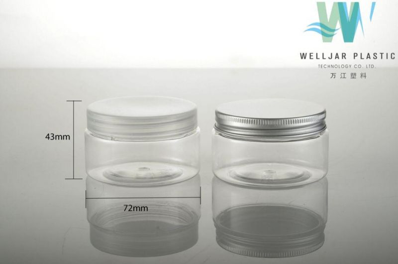 Factory 100g Pet Empy Jar for Cosmeitc Packaging in Stock