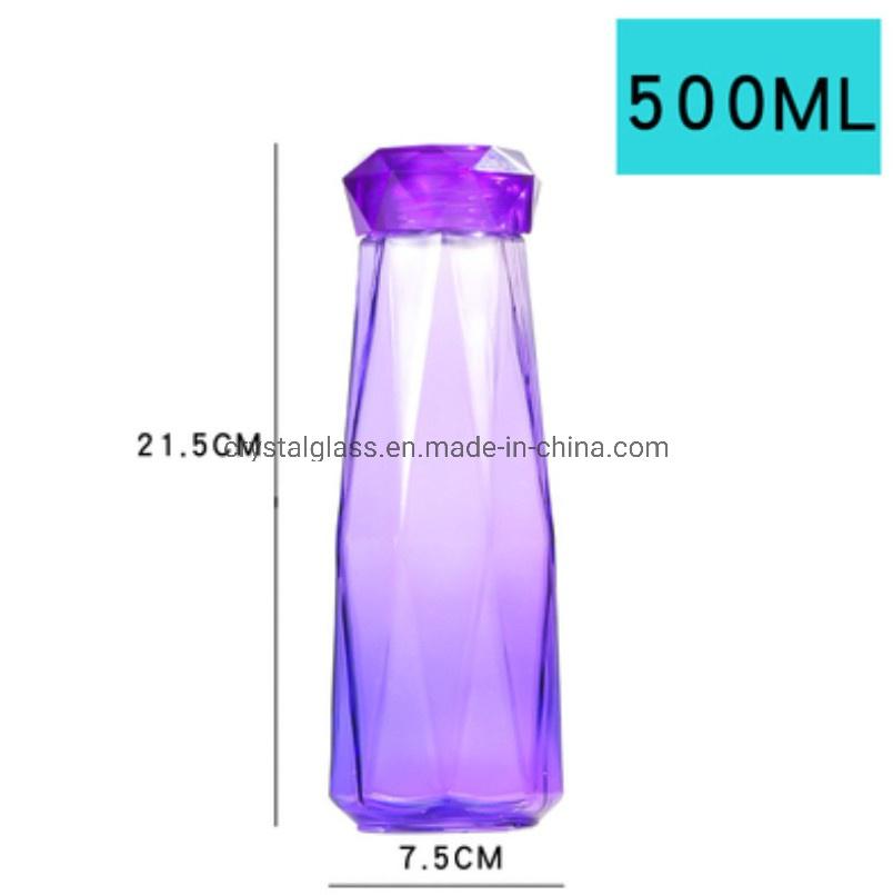 Wholesale Promotion Gift Sport Water Glass Bottle and Beverage Bottle Glassware 500ml