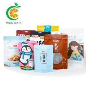 Custom Printed Stand up Ziplock Laminated Plastic Packing Pouch Bag for Food