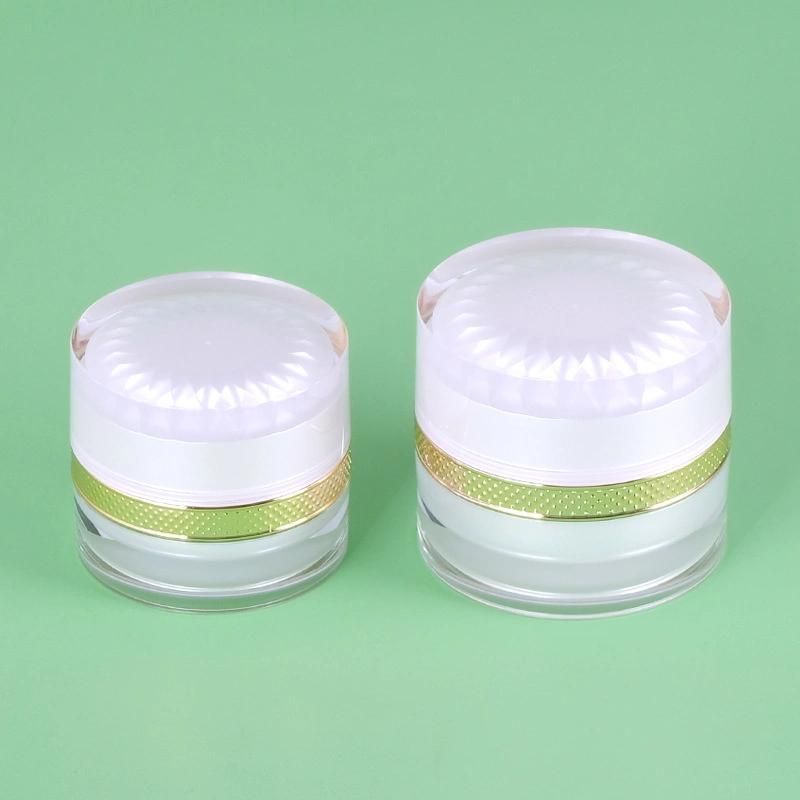 30ml 50ml 80ml 120ml 30g 50g Elegant Luxury Acrylic Plastic Cream Jar for Skin Care Products