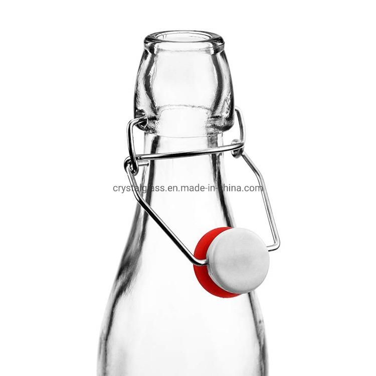 100ml 250ml 500ml 750ml Swing Top Glass Beverage Bottle for Kombucha Tea